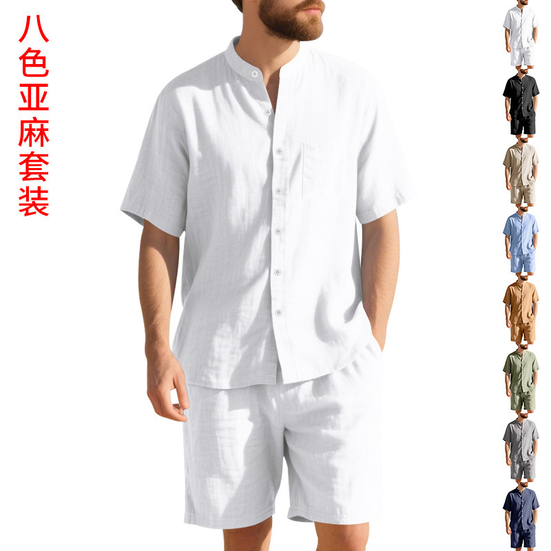 Summer Clothing For A Beach - بدلة رجالية صيفية من الكتان بتصميم