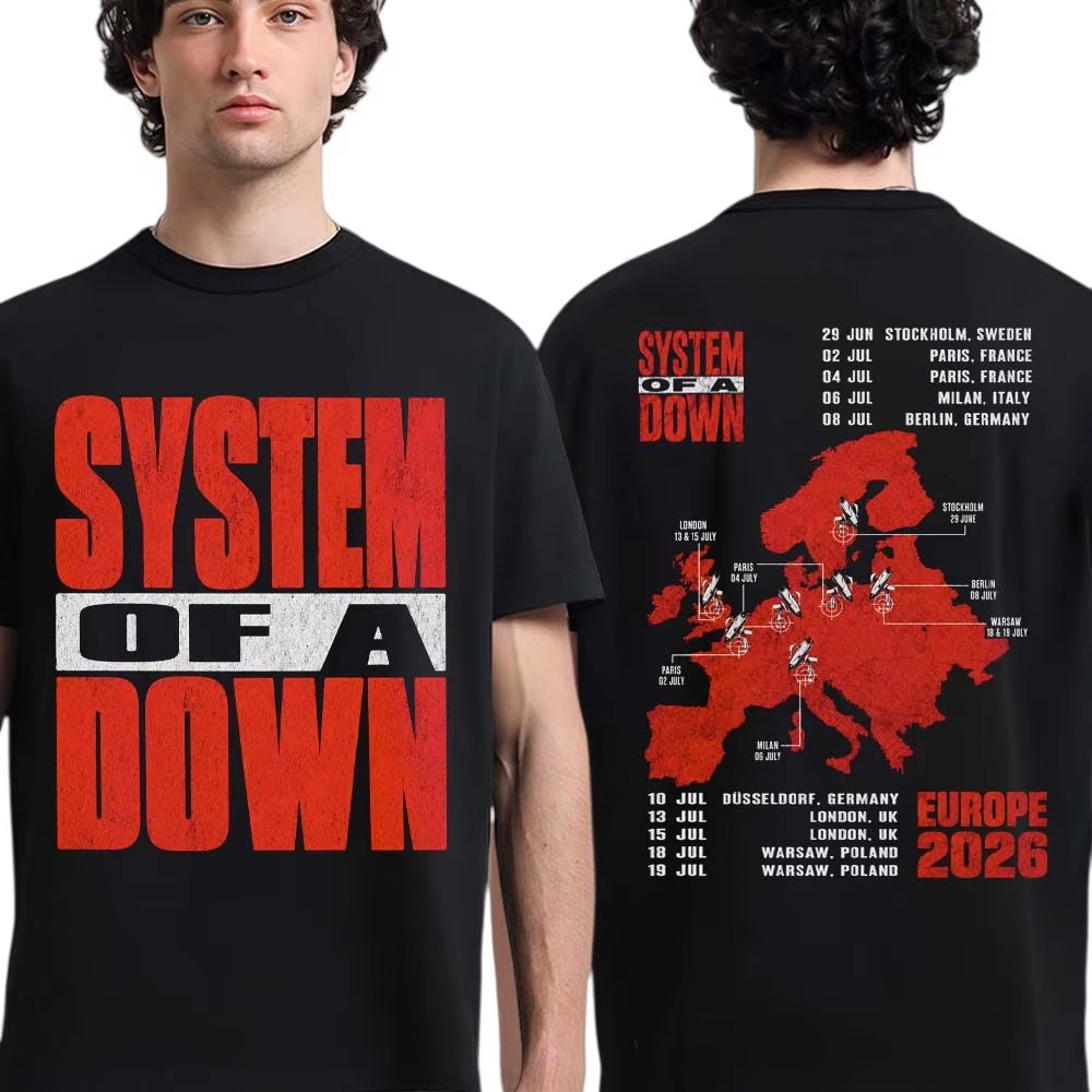Summer Clothing Uk Men - تي شيرت System of A Down