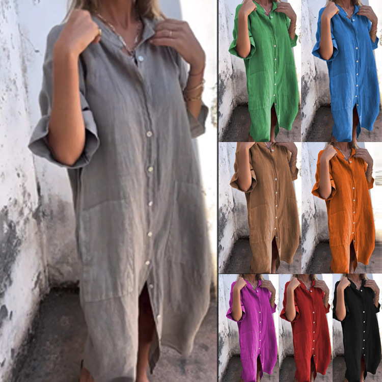 Summer Clothing Old Money - فستان قميص نسائي 2026 بتصميم Old