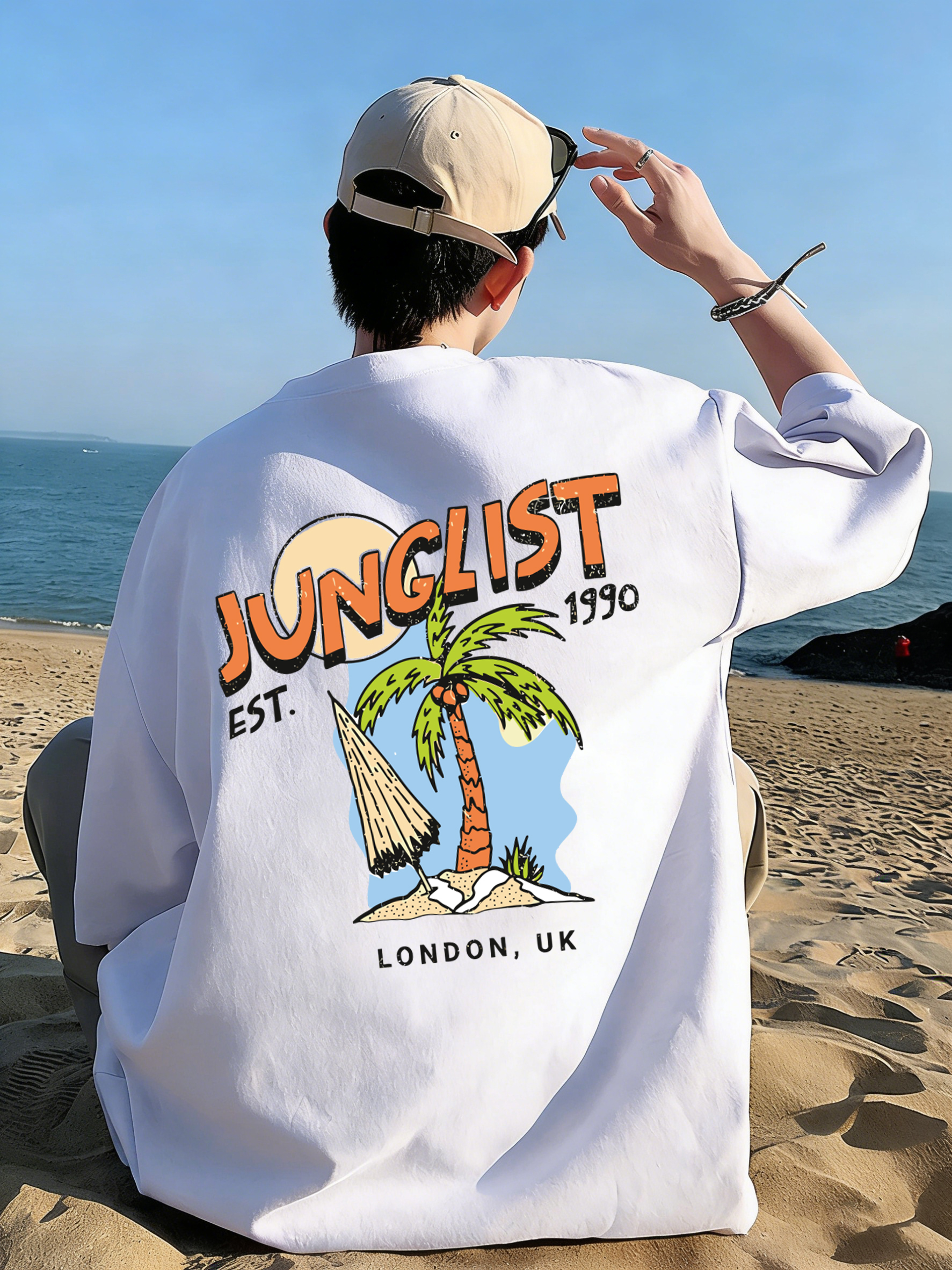 Summer Clothing Uk Men - تي شيرت رجالي من Junglist Est