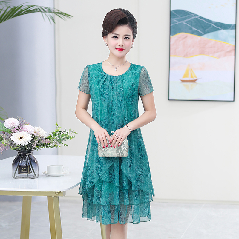 Summer Clothing For 70 Year Old Woman - فستان صيفي جديد غير رسمي بأكمام