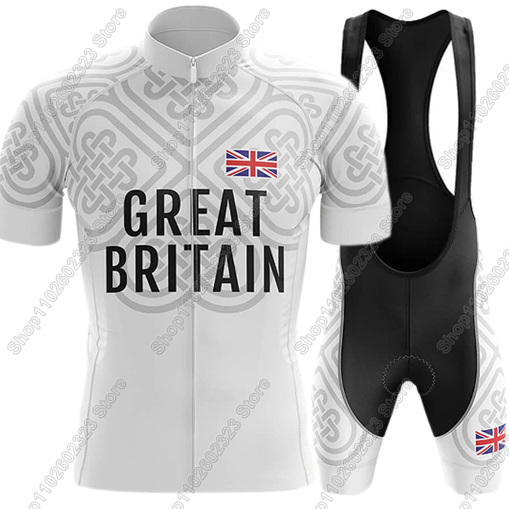 Summer Clothing Uk Men - بريطانيا فريق 2025 الدراجات جيرسي مجموعة