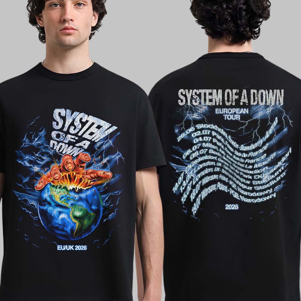 Summer Clothing Uk Men - تي شيرت System of A Down