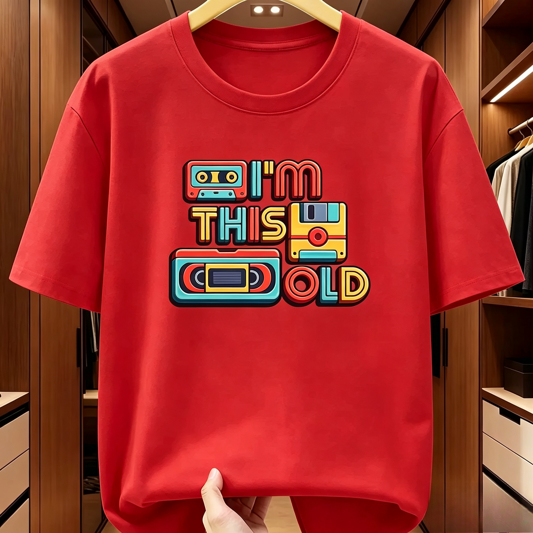 Summer Clothing Old Money - تي شيرت صيفي قطني خالص للرجال