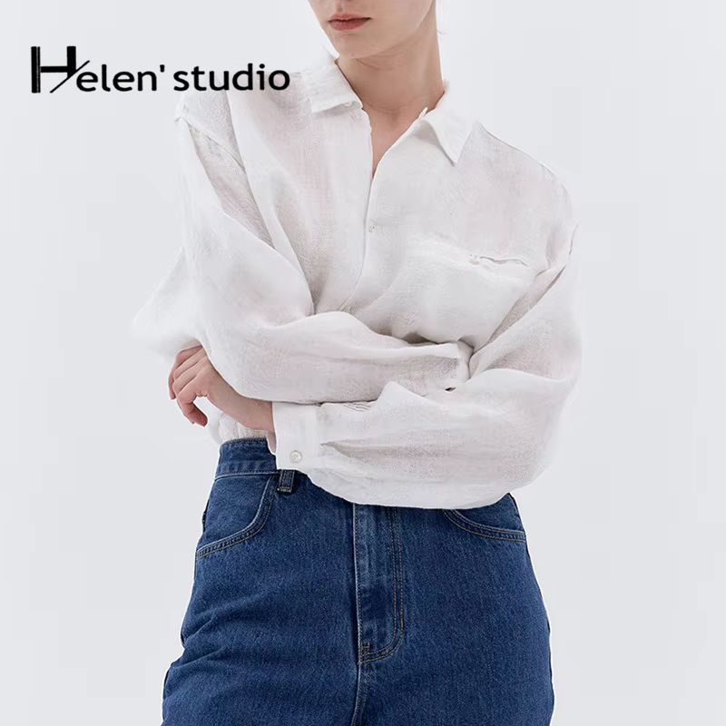 Summer Clothing Pinterest - بلوزات وقمصان نسائية من الكتان 100%،
