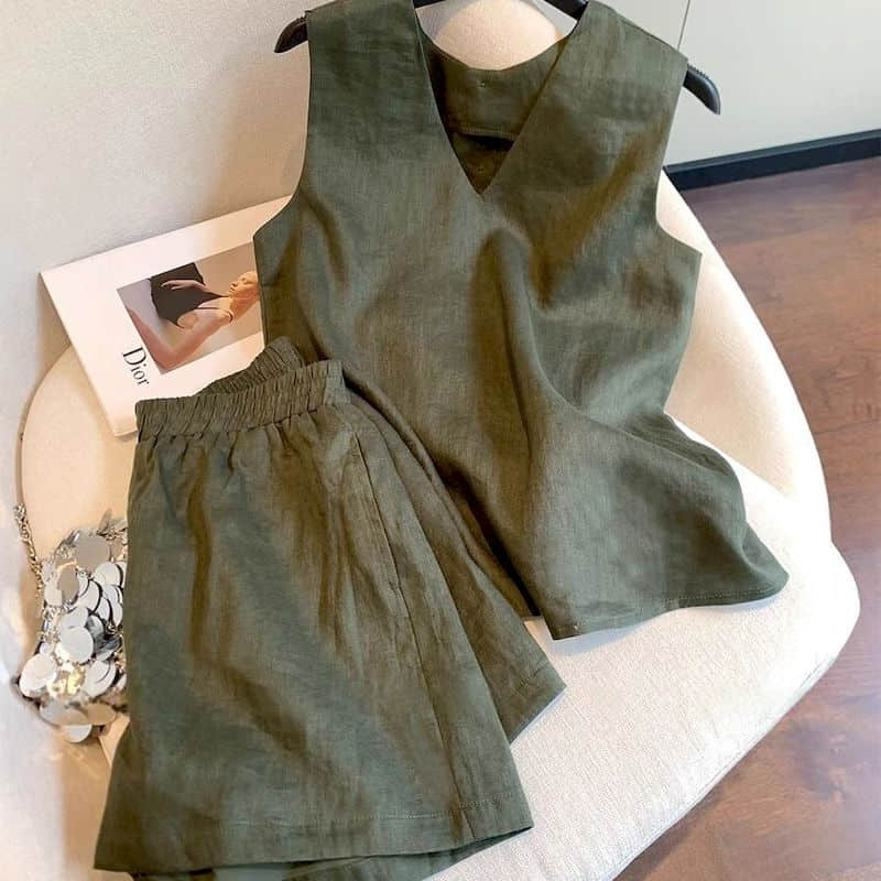Summer Clothing Old Money - أطقم شورتات بتصميم أنيق مستوحى من