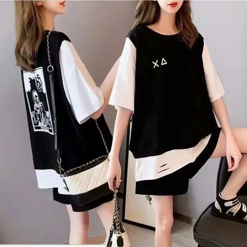 Summer Clothing Juniors - المرأة عادية حجم كبير 2 قطعتين