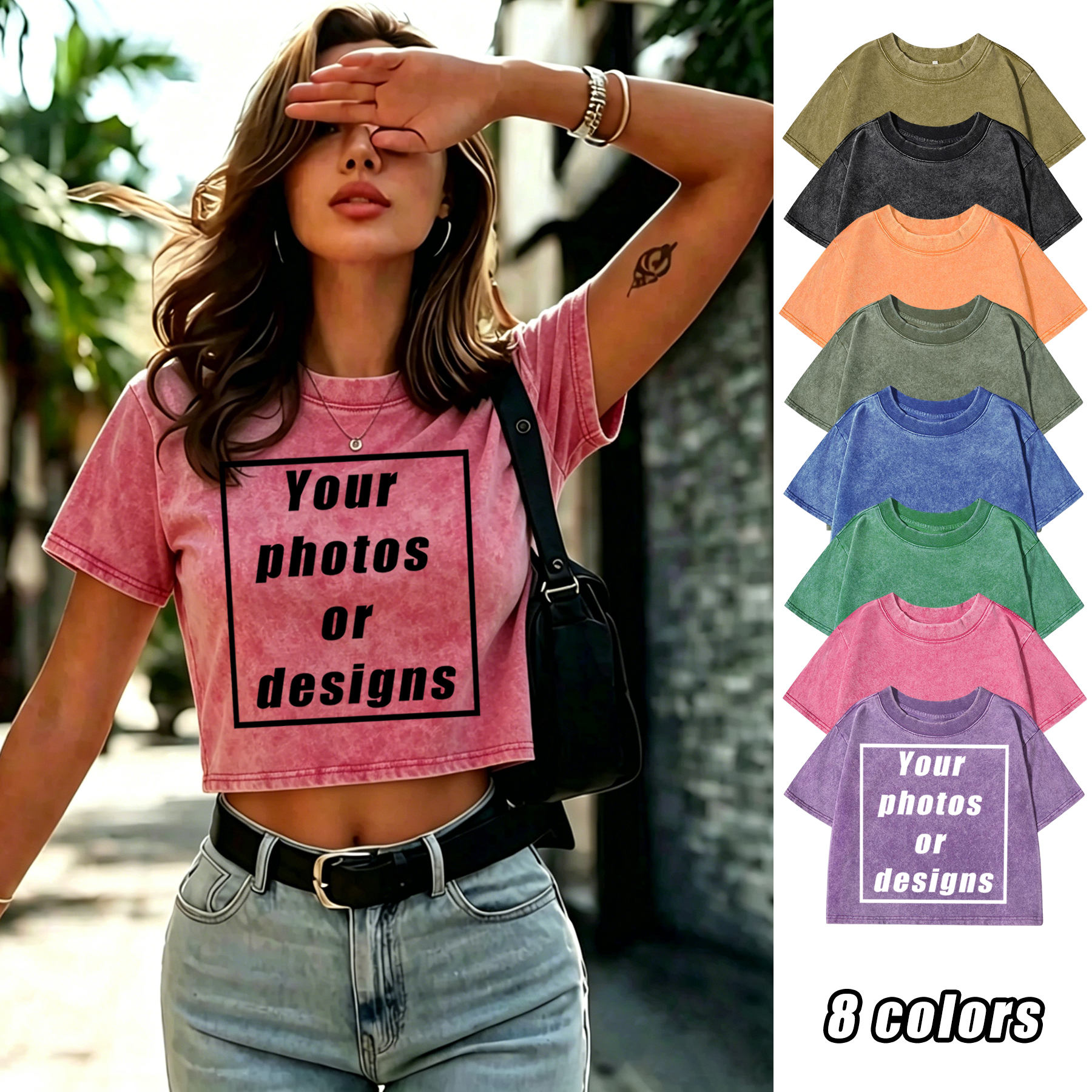 Summer Clothing Juniors - تي شيرت نسائي مخصص بتصميم جرافيك