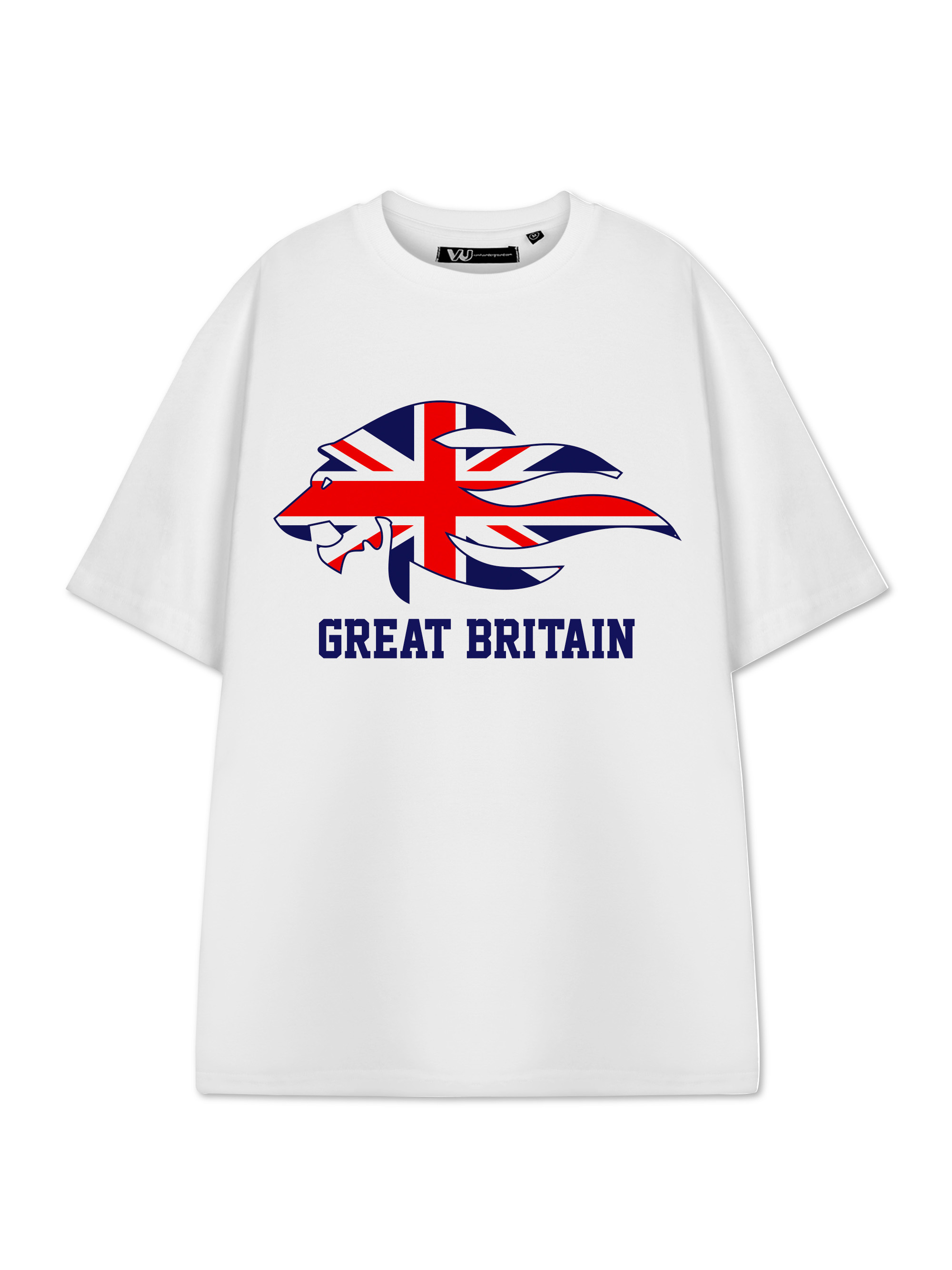 Summer Clothing Uk Men - تي شيرت أبيض بتصميم 