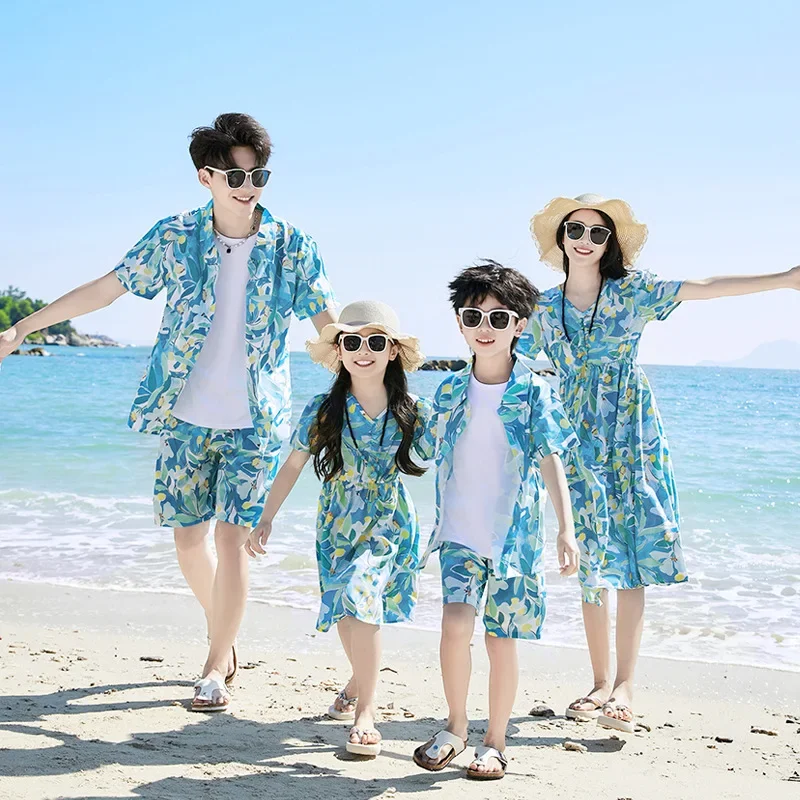 Summer Clothing Looks - مجموعة قمصان الأب والابن، ملابس صيفية