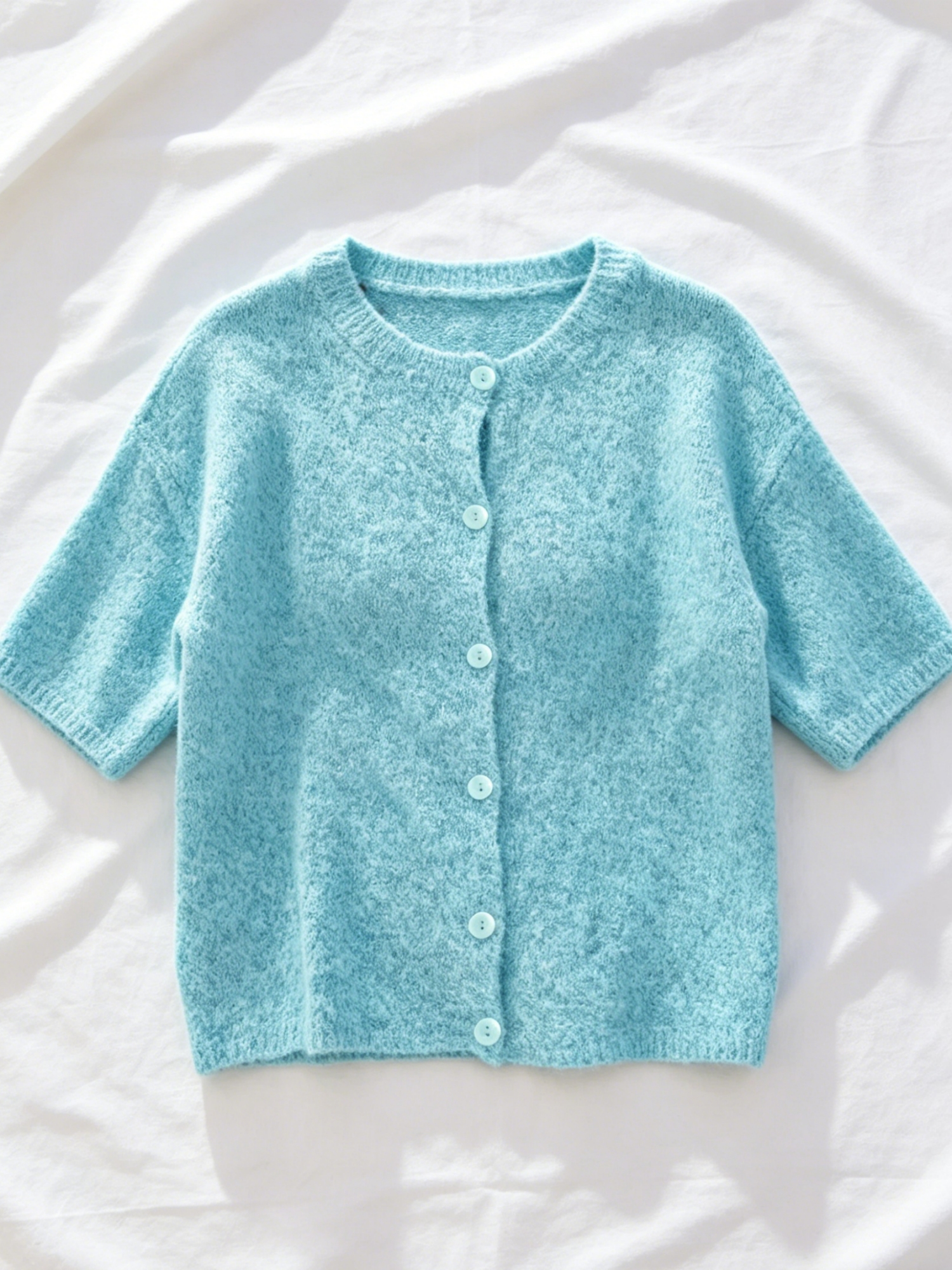Summer Clothing Juniors - كارديجان نسائي محبوك بمقاسات كبيرة لفصلي