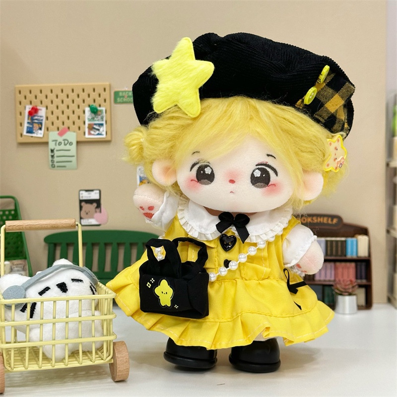 ملابس دمى قطنية بطول 20 سم، طق - مراجعة Yellow Summer Clothing وسعره