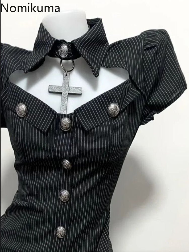 طقم قطعتين نسائي بتصميم قوطي،  - مراجعة Summer Goth Clothing وسعره