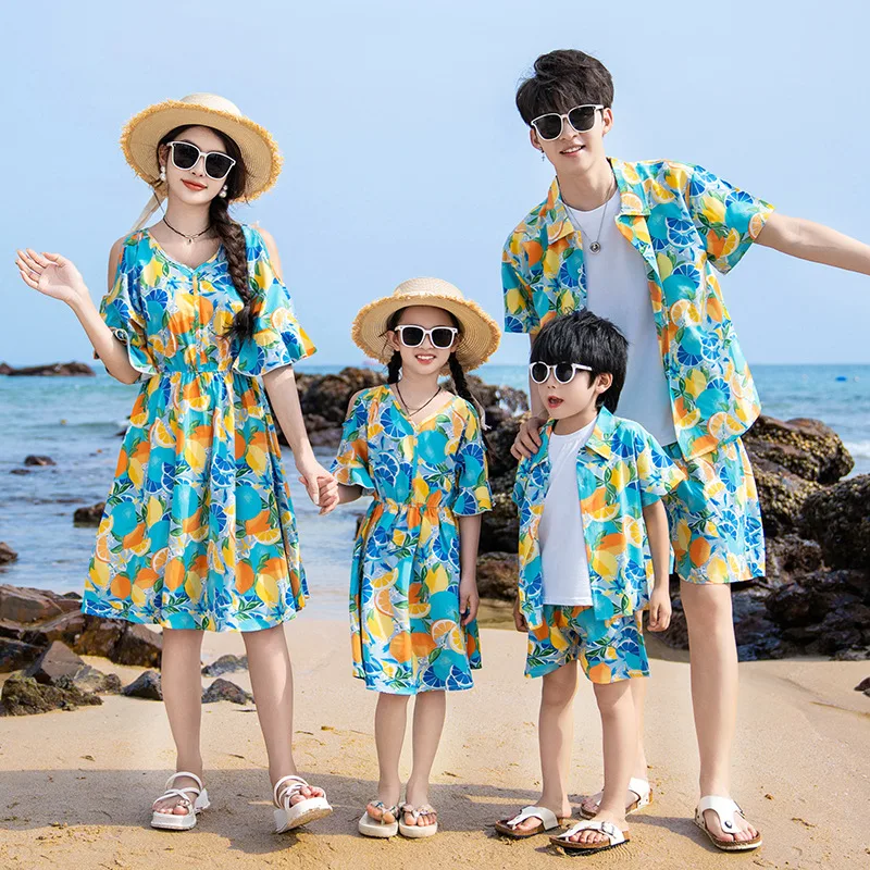 ملابس عائلية متطابقة للأم والا - مراجعة Summer Clothing Looks وسعره
