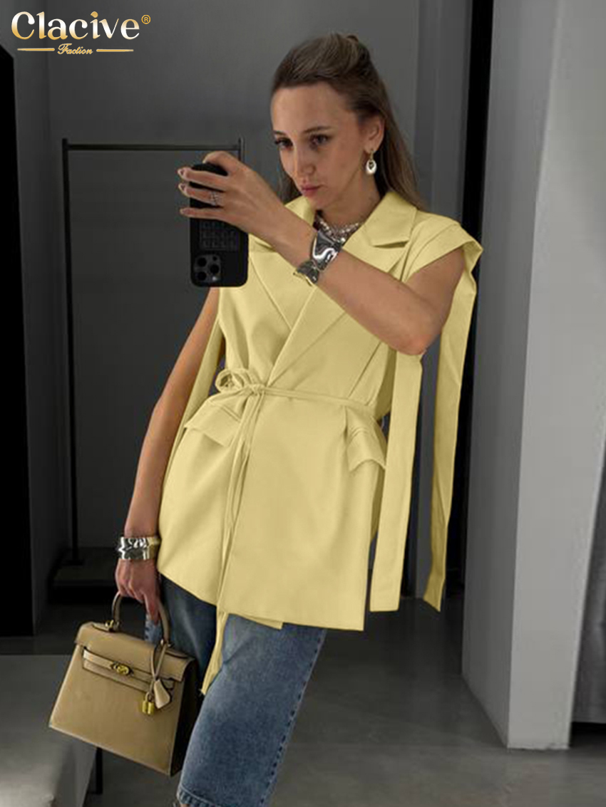 قميص نسائي أصفر فضفاض من Claci - مراجعة Yellow Summer Clothing وسعره