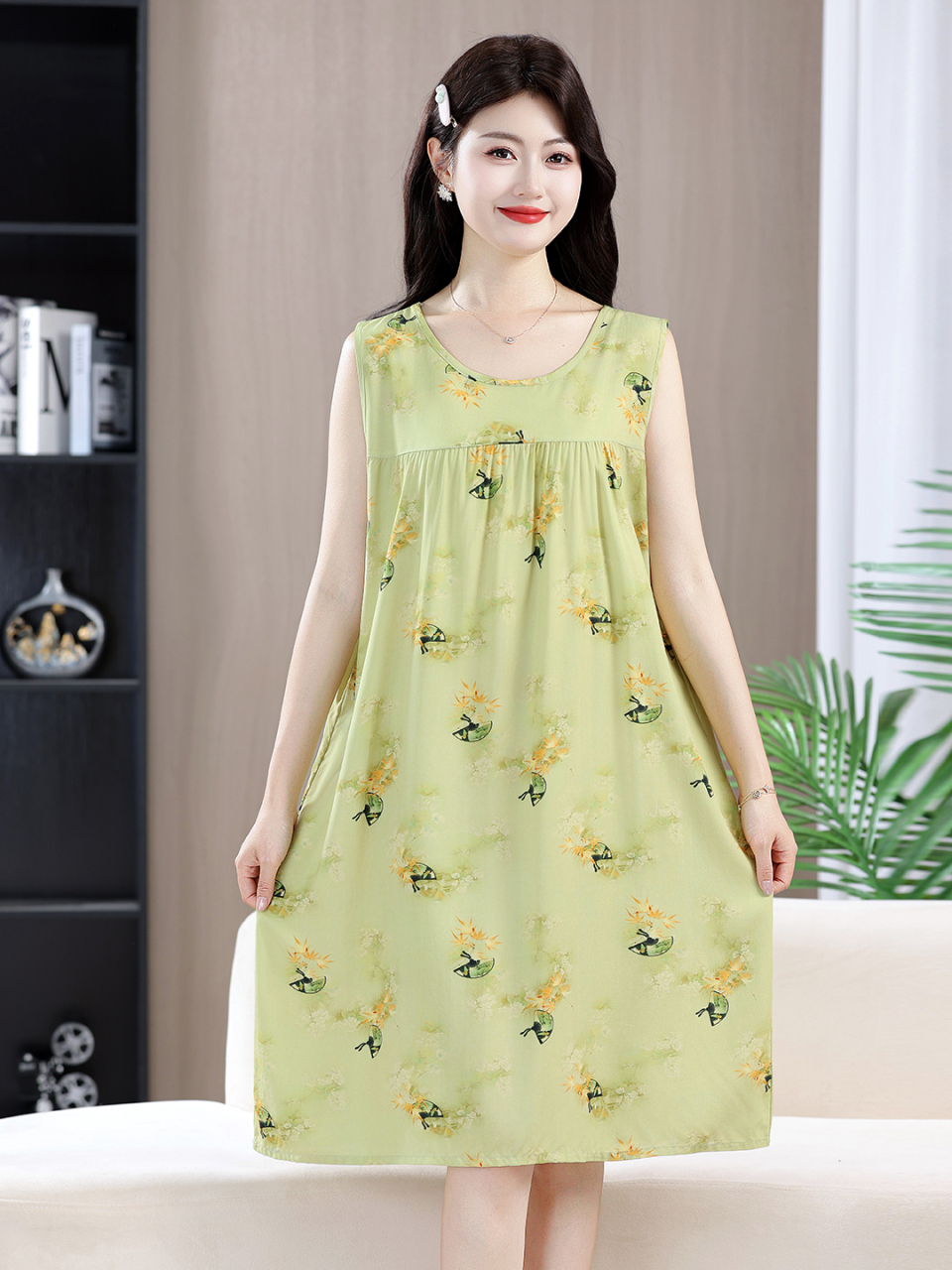 فستان نسائي من القطن والحرير ب - مراجعة Summer Clothing For 60 Year Old Woman وسعره