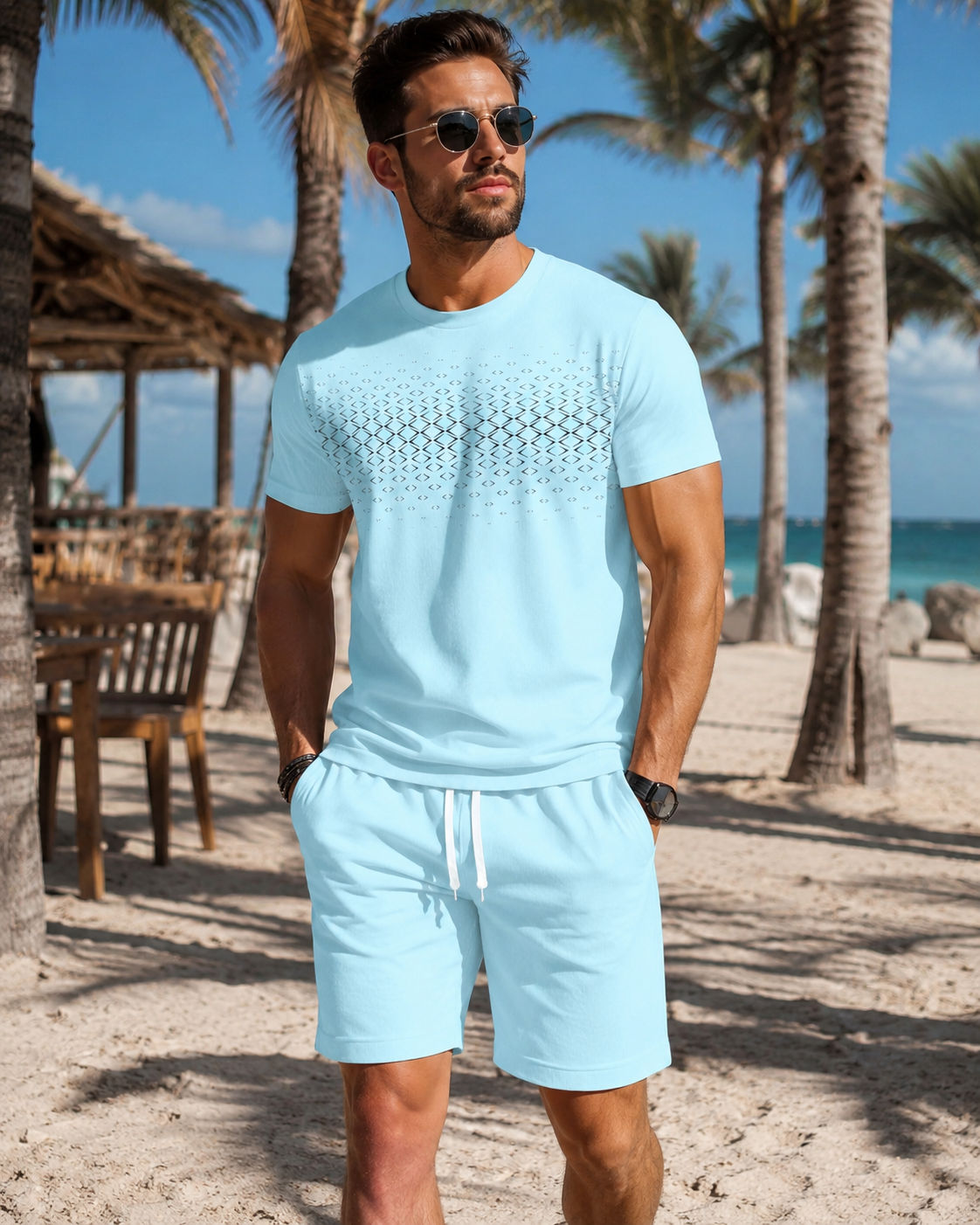 طقم رجالي جديد 2026: تي شيرت ب - مراجعة Summer Clothing Guys وسعره