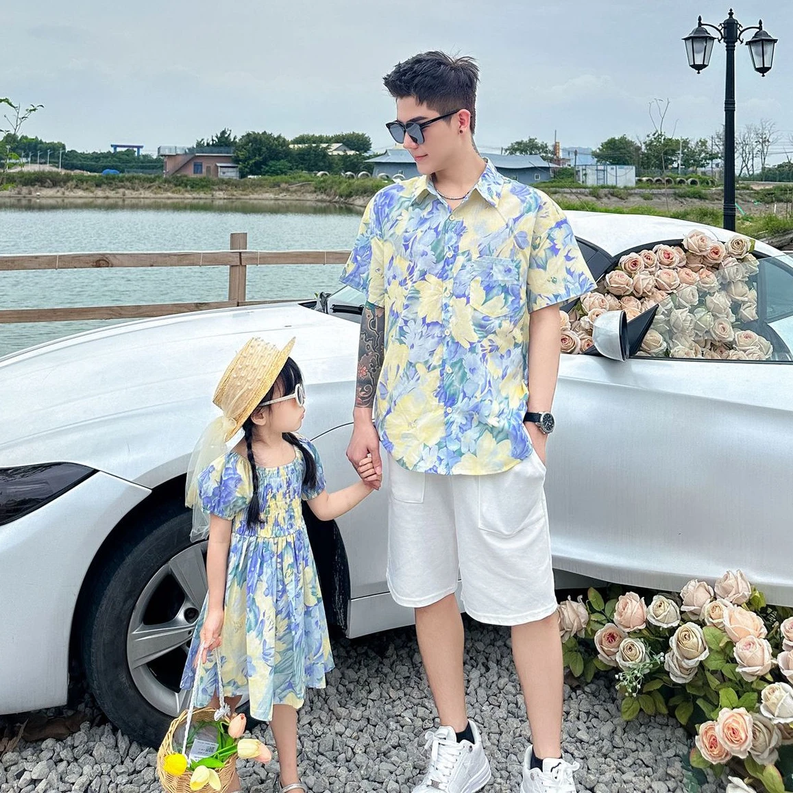 ملابس عائلية متطابقة للعطلات،  - مراجعة Summer Clothing Looks وسعره