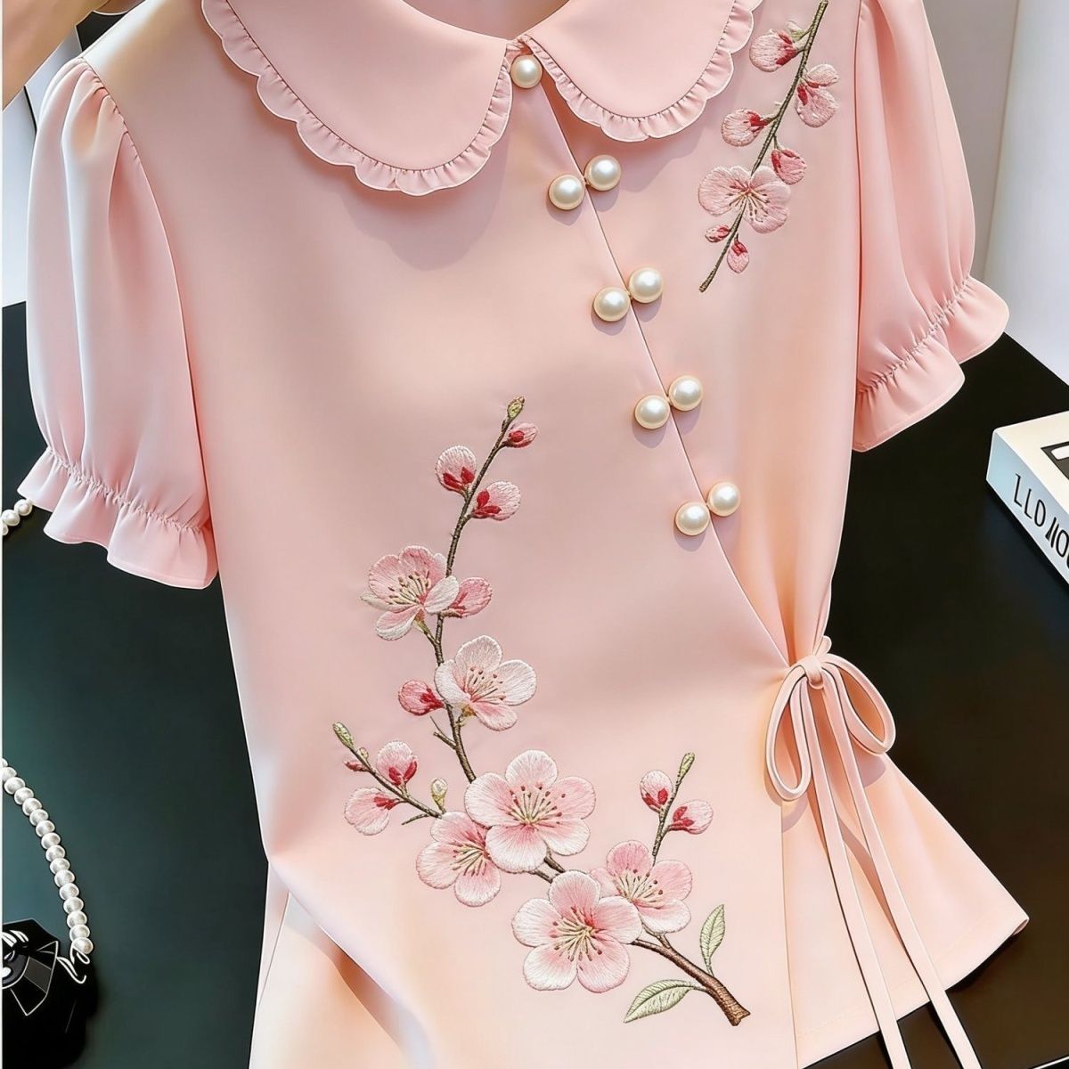 قميص نسائي صيفي 2026 بتصميم صي - مراجعة Tie Front Shirt وسعره