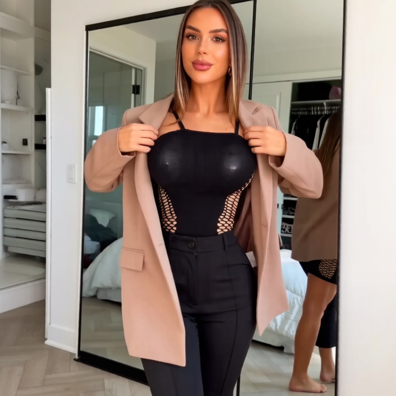 فستان نسائي صيفي شبكي شفاف بتص - مراجعة Swim Cover Up Mesh وسعره