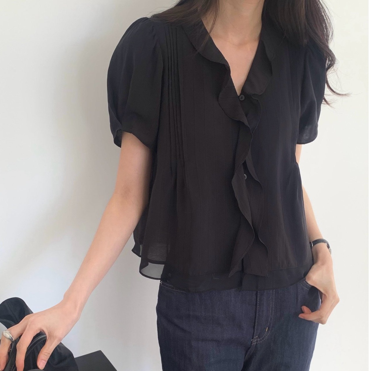 بلوزة صيفية على الطراز الكوري  - مراجعة Summer Clothing Old Money وسعره