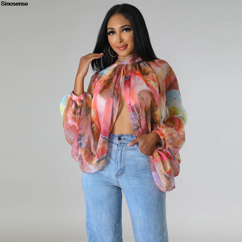 بلوزات شيفون نسائية مثيرة شفاف - مراجعة Tie Front Shirt وسعره