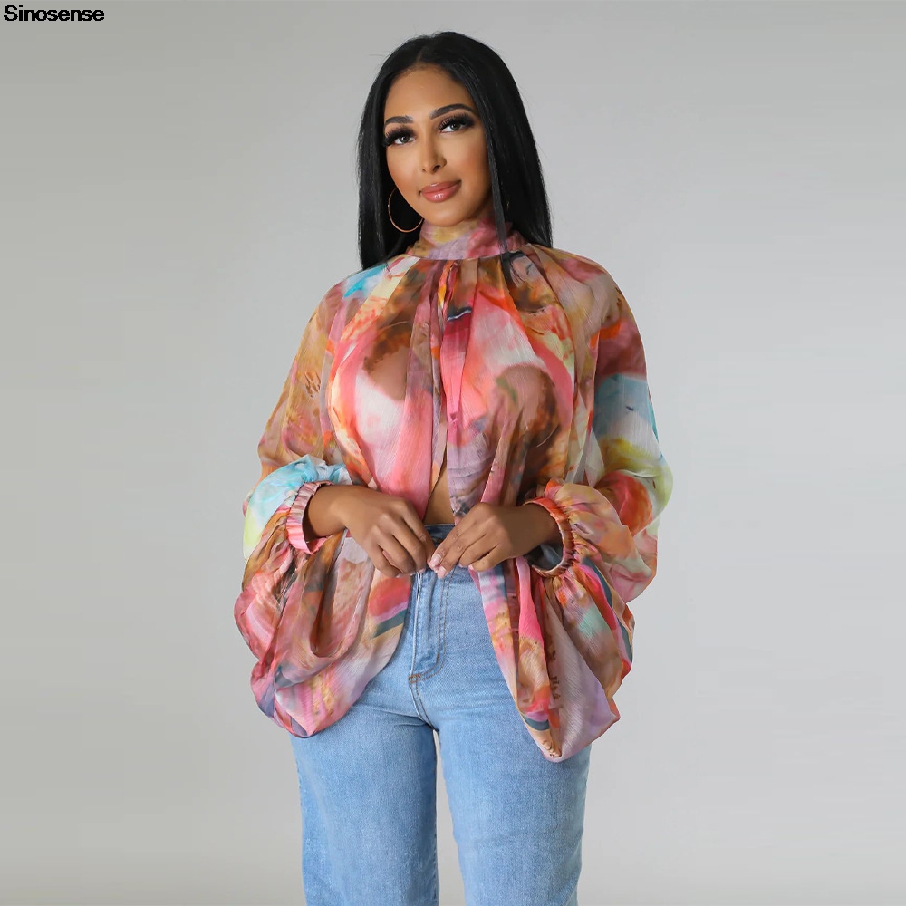 بلوزات شيفون نسائية مثيرة شفاف - مراجعة Tie Front Shirt وسعره