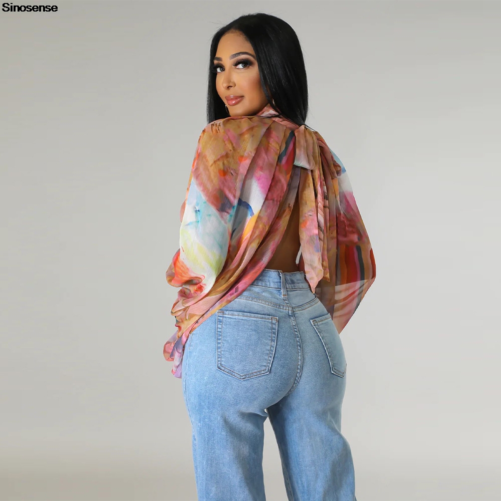 بلوزات شيفون نسائية مثيرة شفاف - مراجعة Tie Front Shirt وسعره