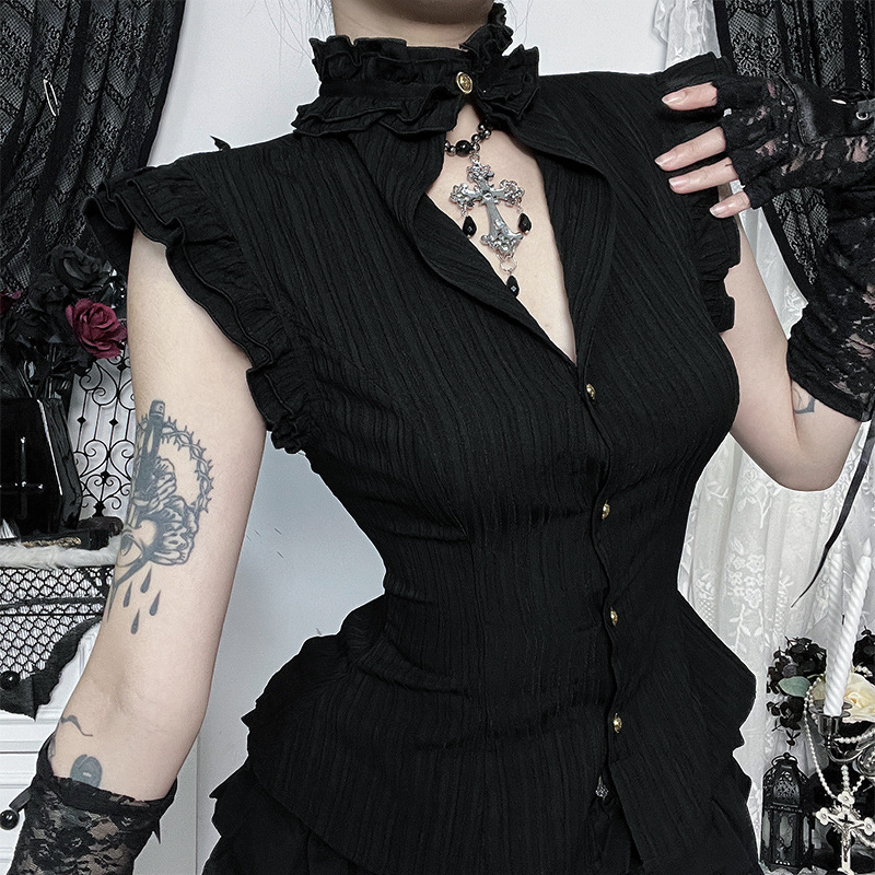 قمصان نسائية بدون أكمام بتصميم - مراجعة Summer Goth Clothing وسعره