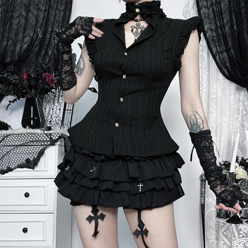 قمصان نسائية بدون أكمام بتصميم - مراجعة Summer Goth Clothing وسعره