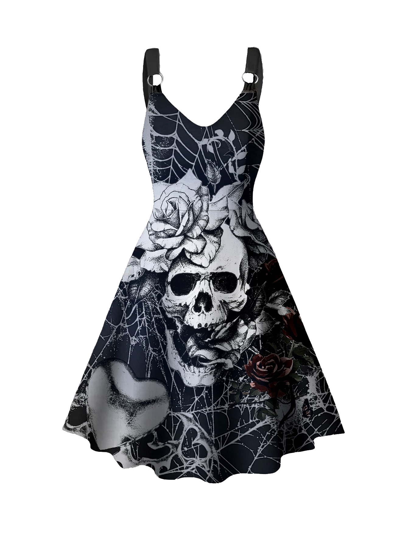 فستان قوطي أسود للنساء مقاس كب - مراجعة Summer Goth Clothing وسعره