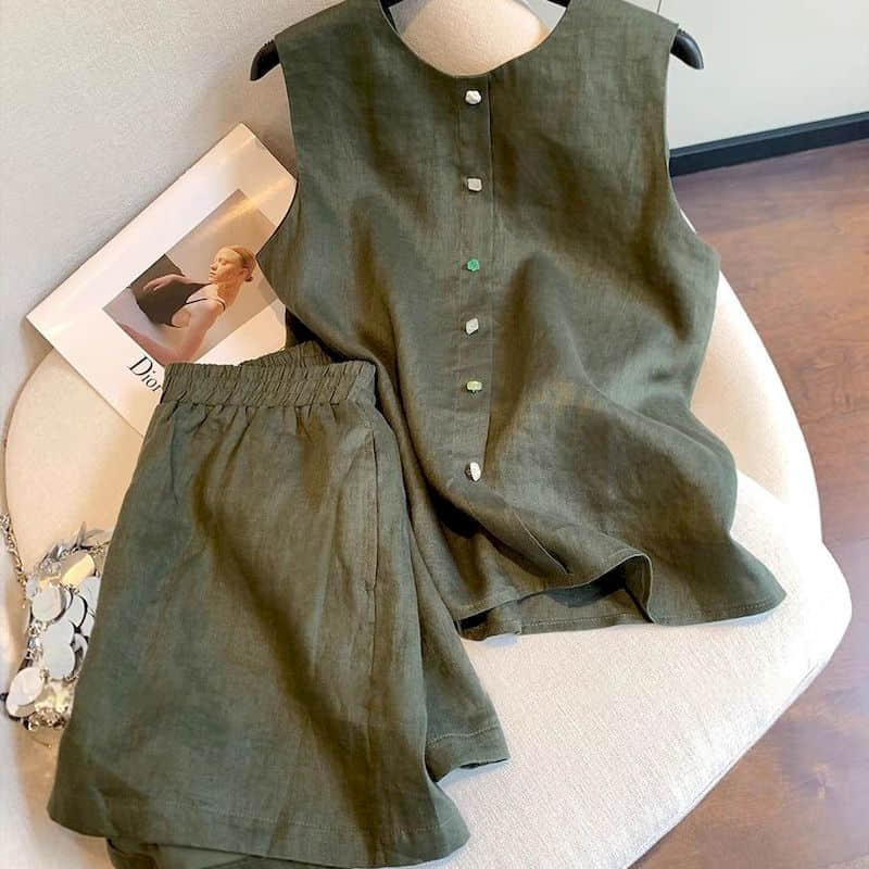 أطقم شورتات بتصميم أنيق مستوحى - مراجعة Summer Clothing Old Money وسعره