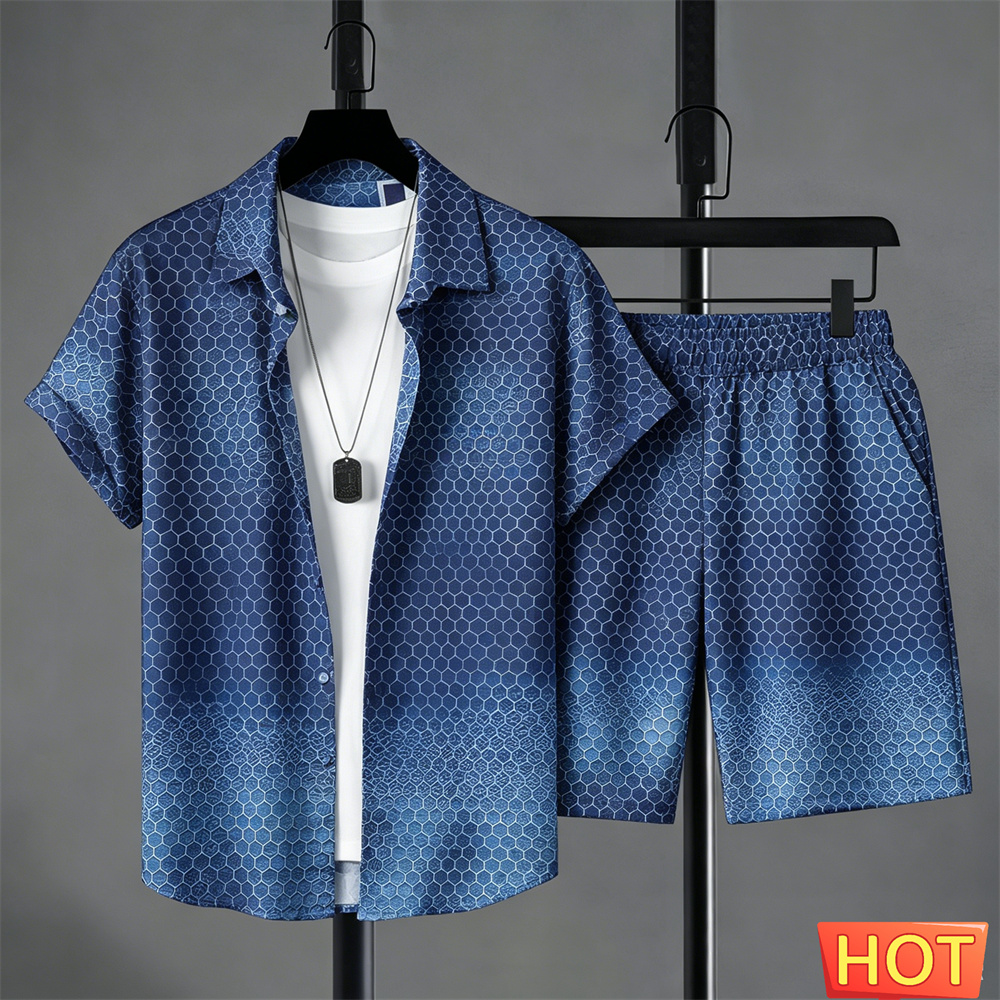 طقم قميص رجالي صيفي متدرج الأل - مراجعة Summer Clothing Guys وسعره