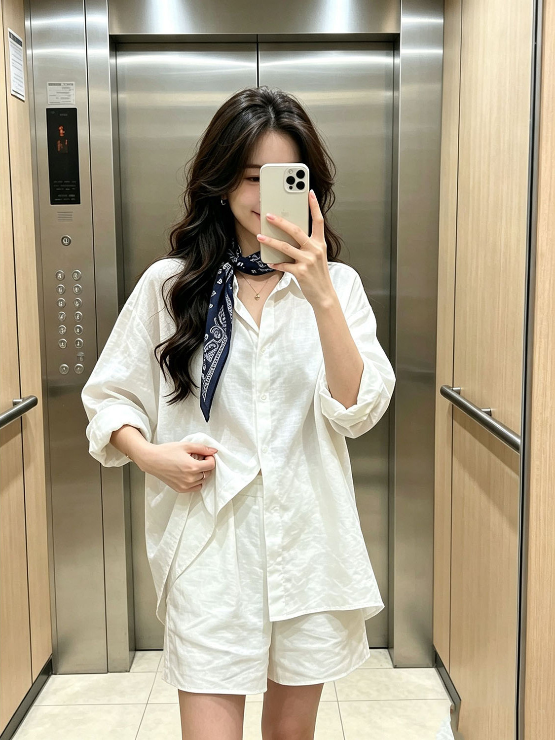 طقم قميص أبيض على الطراز الكور - مراجعة Summer Clothing Old Money وسعره