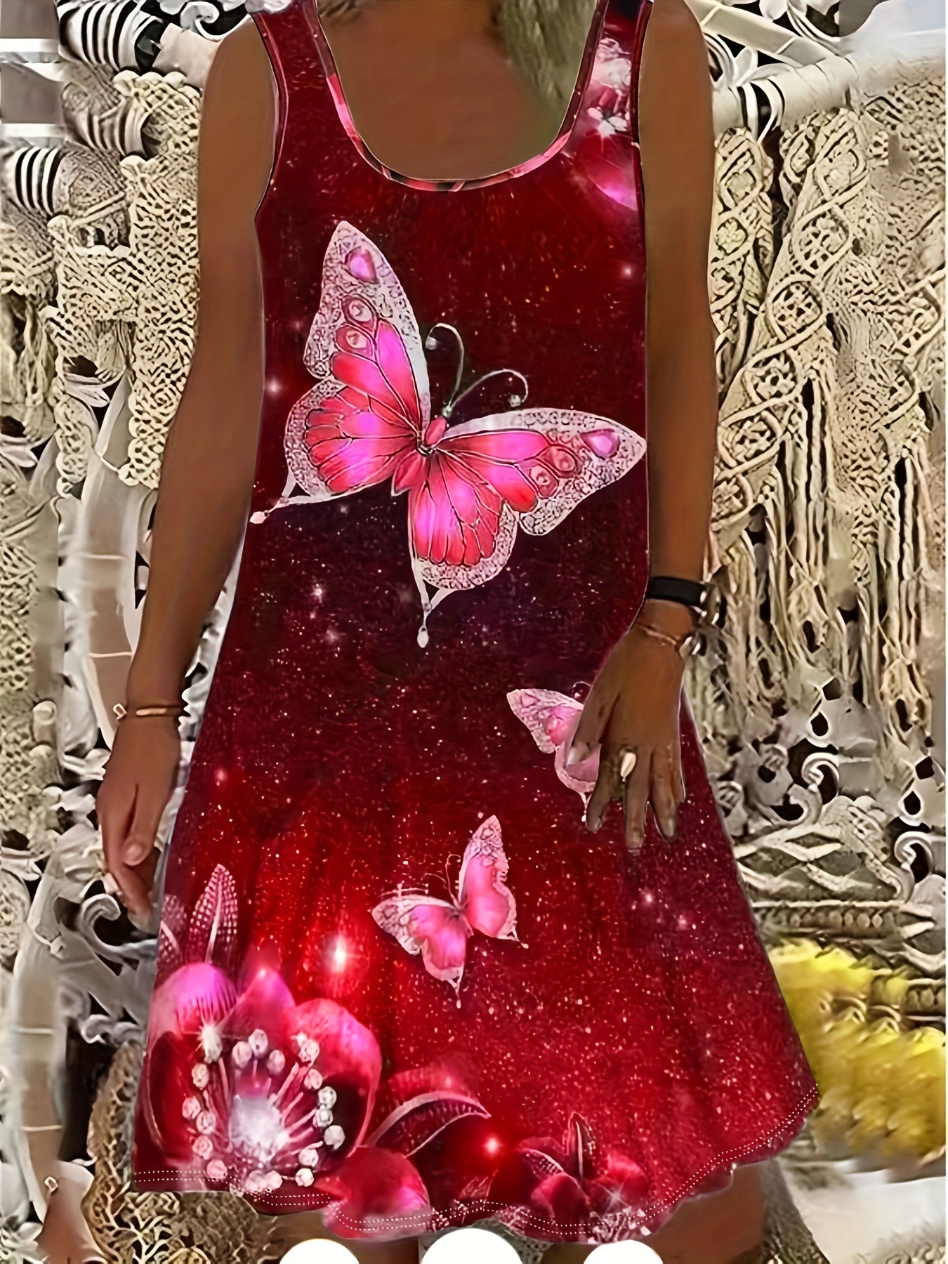 2025 الصيف موضة عادية فراشة ثل - مراجعة Summer Clothing For 70 Year Old Woman وسعره
