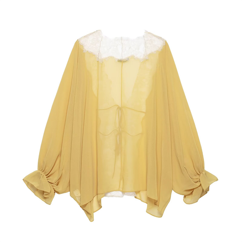 قميص نسائي صيفي جديد 2026 أصفر - مراجعة Yellow Summer Clothing وسعره