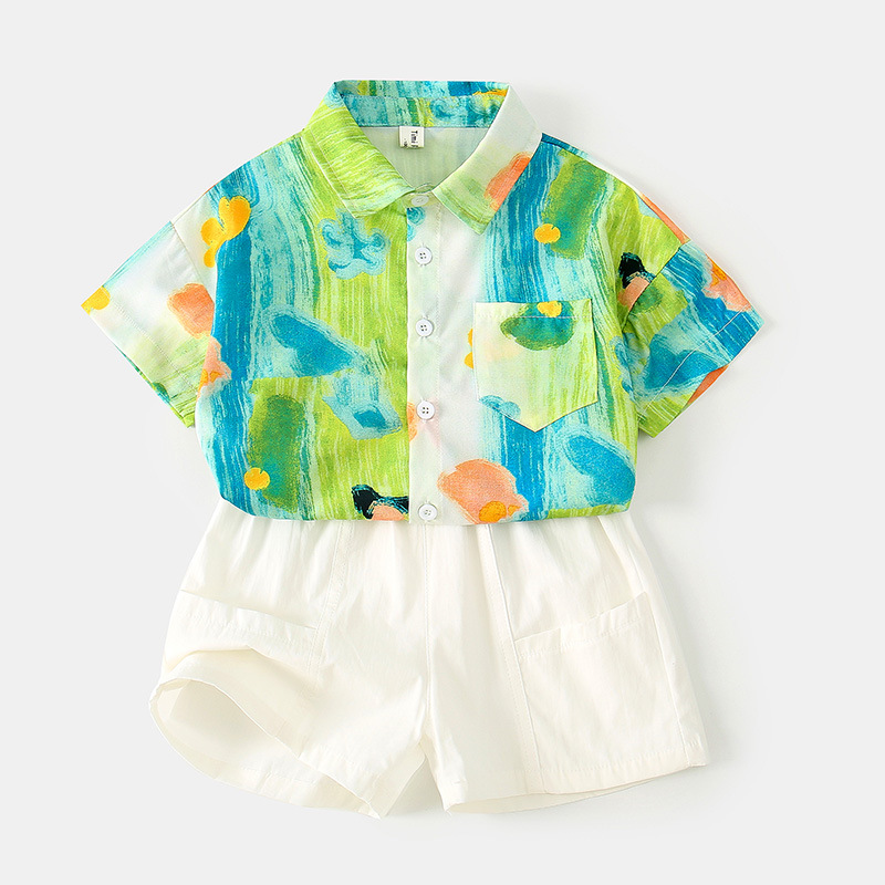 2 قطعة مجموعات الصيف بيبي بوي  - مراجعة Summer Clothing Drawing For Kids وسعره