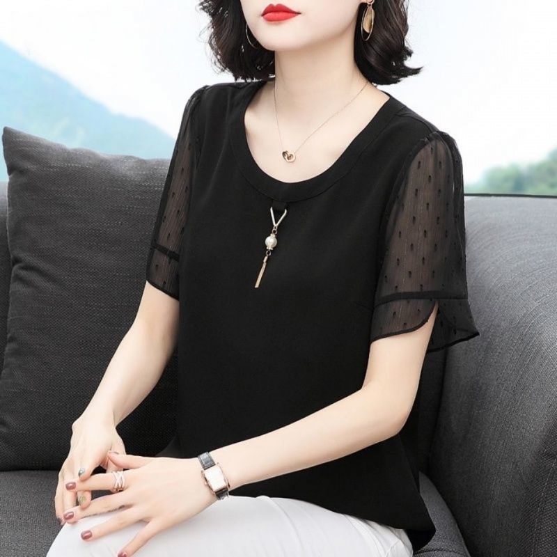 قميص كاجوال بلون سادة يناسب ال - مراجعة Summer Clothing For 70 Year Old Woman وسعره