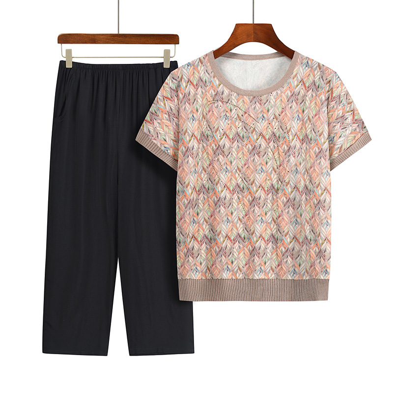 الصيف عادية الجدة قطعتين دعوى  - مراجعة Summer Clothing For 70 Year Old Woman وسعره