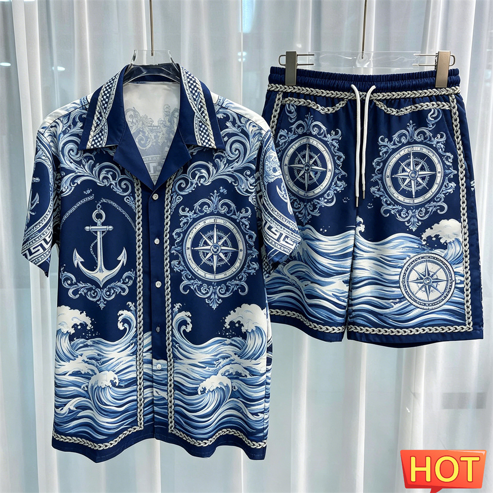 طقم قميص رجالي بنمط بحار، تصمي - مراجعة Summer Clothing Guys وسعره