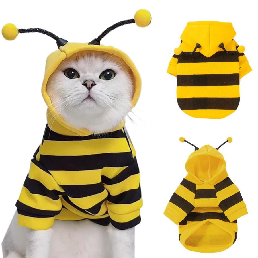 ملابس للقطط مصنوعة من البوليست - مراجعة Yellow Summer Clothing وسعره