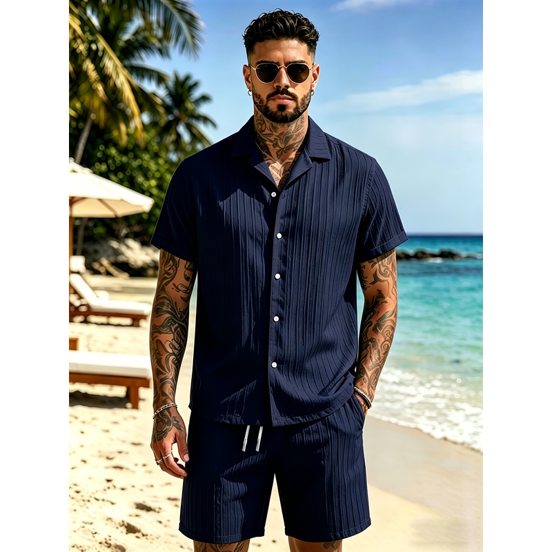 طقم بدلة صيفية غير رسمية للرجا - مراجعة Summer Clothing For A Beach وسعره