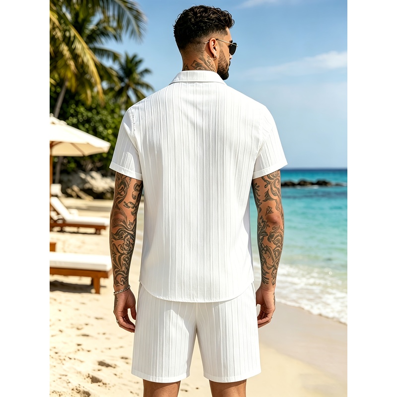 طقم بدلة صيفية غير رسمية للرجا - مراجعة Summer Clothing For A Beach وسعره