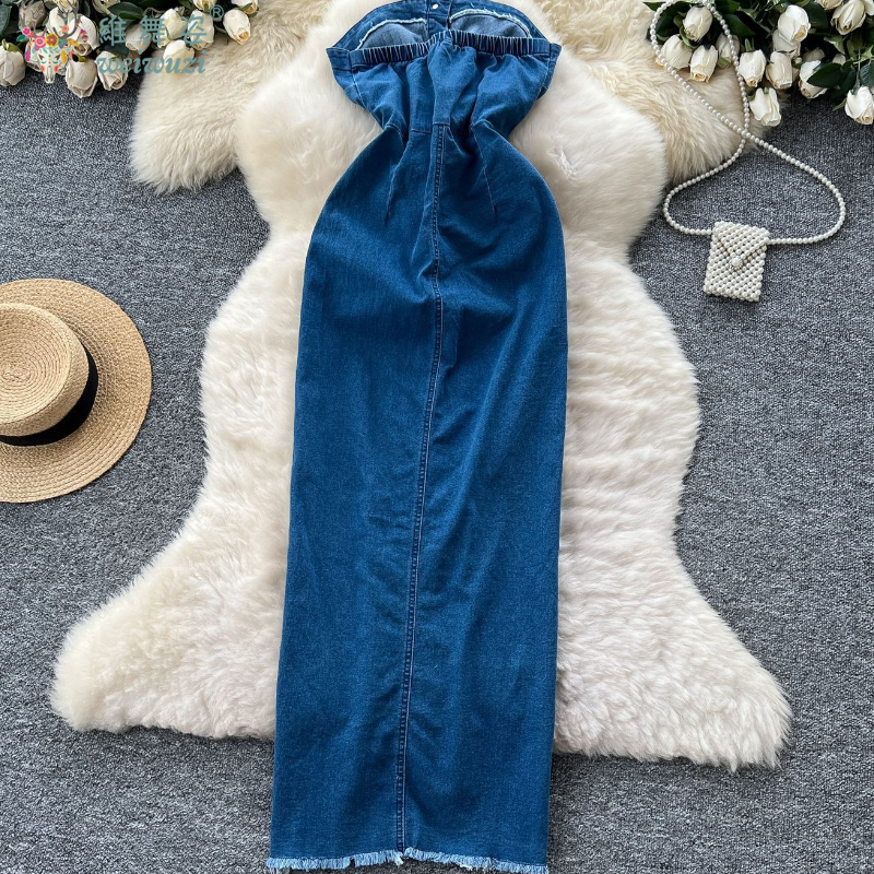 فستان جينز نسائي جديد 2026 بتص - مراجعة Summer Clothing Juniors وسعره