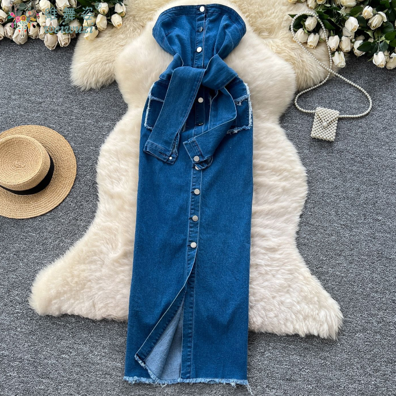 فستان جينز نسائي جديد 2026 بتص - مراجعة Summer Clothing Juniors وسعره
