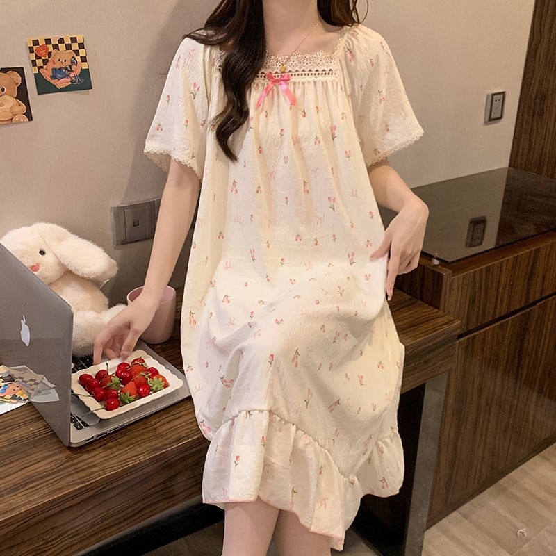 قميص نوم صيفي بمقاسات كبيرة عل - مراجعة Summer Clothing Ladies وسعره