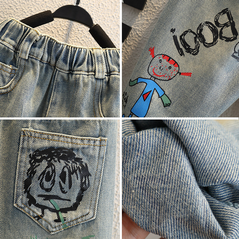 طفل رضيع الجينز للأطفال ملابس  - مراجعة Summer Clothing Drawing For Kids وسعره