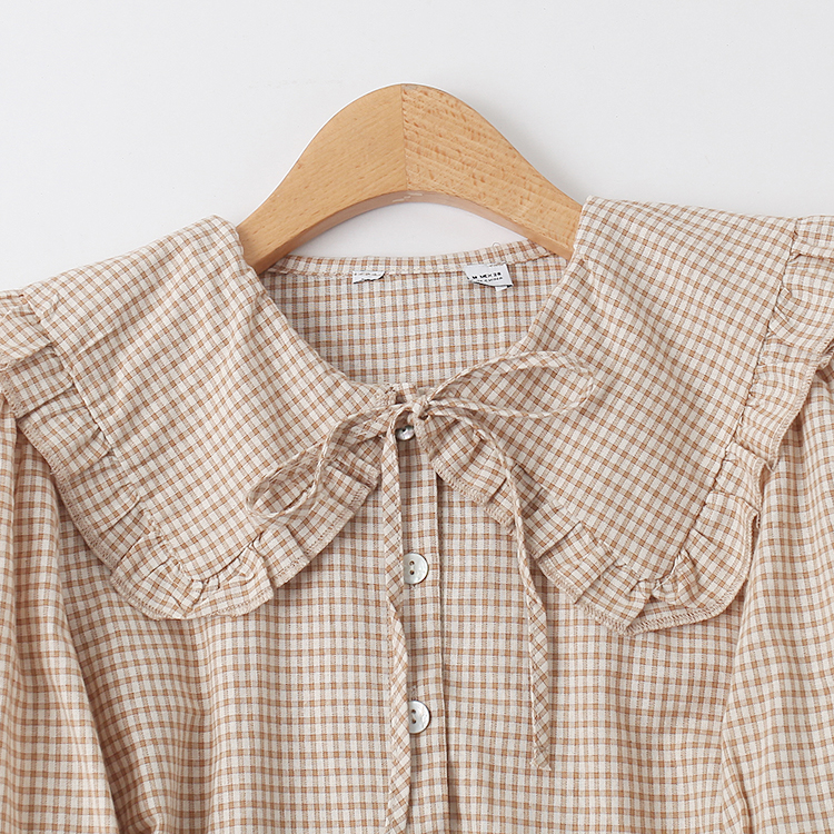 بلوزة نسائية أنيقة بياقة مميزة - مراجعة Tie Front Shirt وسعره