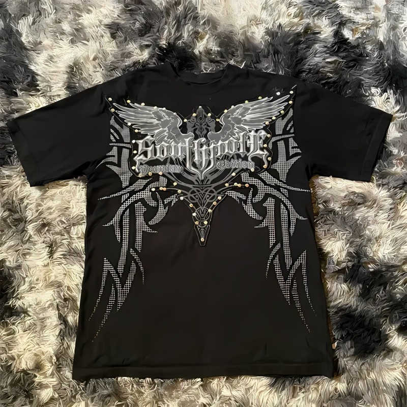 تي شيرت رجالي صيفي جديد بتصميم - مراجعة Summer Goth Clothing وسعره