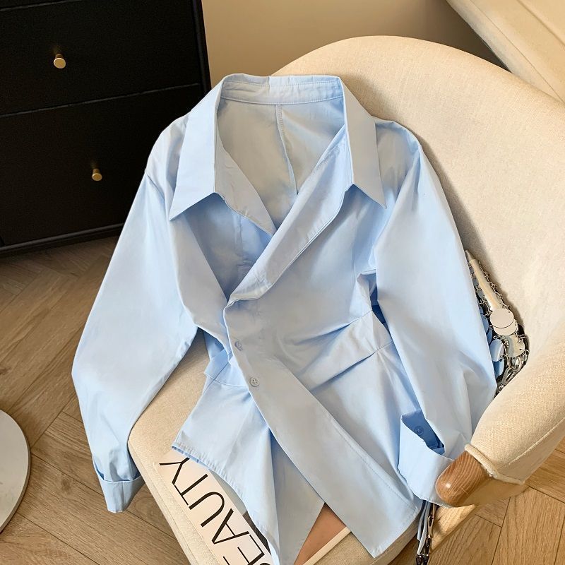 قميص بولو نسائي بأكمام طويلة و - مراجعة Tie Front Shirt وسعره